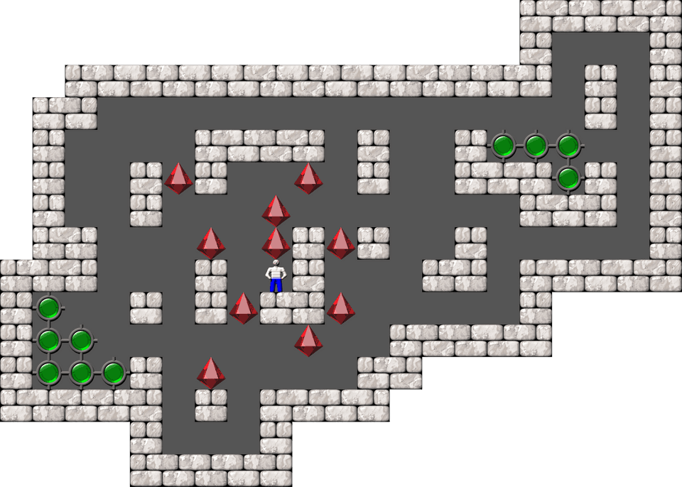 Sokoban Brian Kent's Sokoban2K level 21